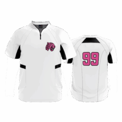 5010 UNISEX DERBY JACKET SHORT SLEEVE PINK-LADY-LEOPARDS-1