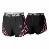 5010 WOMENS MICRO FIBER RUN SHORT PINK-LADY-LEOPARDS-1