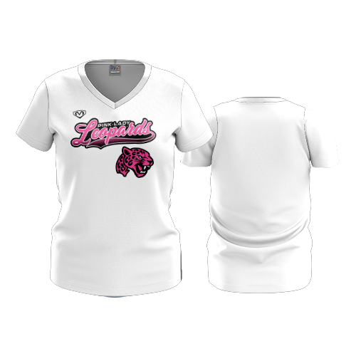 5010 WOMENS SPIRIT CREW NECK PINK-LADY-LEOPARDS-1