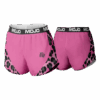 5010 WOMENS MICRO FIBER RUN SHORT PINK-LADY-LEOPARDS-2