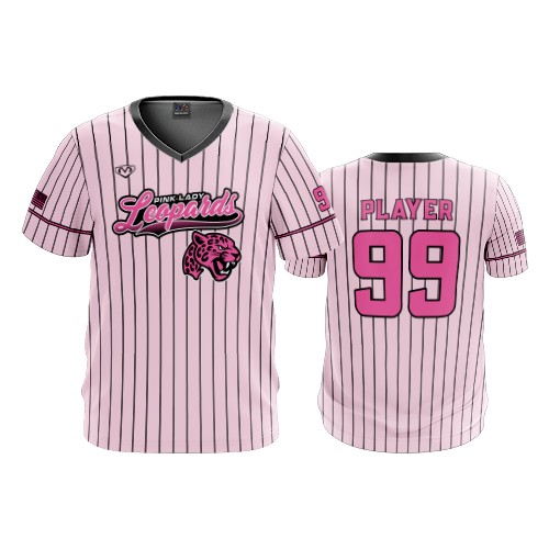 5010 MENS SPORT V-NECK PINK-LADY-LEOPARDS-2