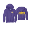 YOUTH TIGER JESUS PURPLE HOODY F/B - PC90YH