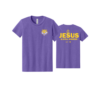 YOUTH TIGER JESUS VINTAGE PURPLE TSHIRT F/B - BC3001YCVC