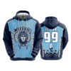 UNISEX FLEECE HOODY WARRIORS-BASEBALL-1