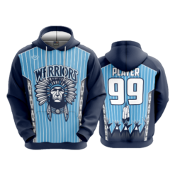 UNISEX FLEECE HOODY WARRIORS-BASEBALL-1