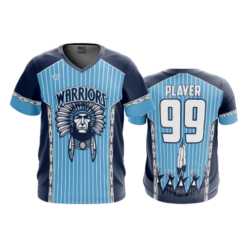 MENS SPORT V-NECK WARRIORS-BASEBALL-1