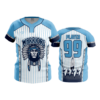 WOMENS NO BUTTON SCOOP NECK WARRIORS-BASEBALL-2