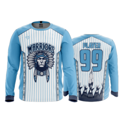 MENS SPORT CREW NECK LONGSLEEVE WARRIORS-BASEBALL-2