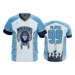 MENS SPORT V-NECK WARRIORS-BASEBALL-2