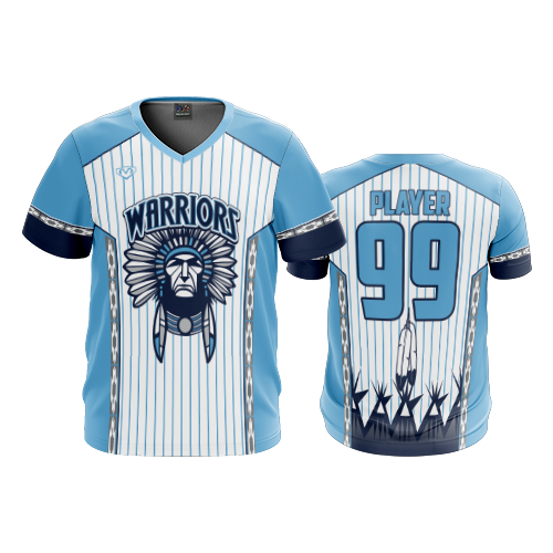 MENS SPORT V-NECK WARRIORS-BASEBALL-2