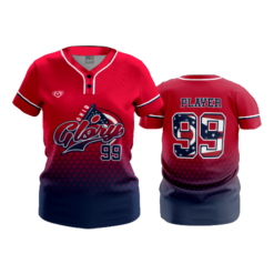 WOMENS 2-BUTTON SCOOP NECK LYCRA MESH OHIO-GLORY-3