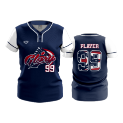 WOMENS 2-BUTTON SCOOP NECK LYCRA MESH OHIO-GLORY-4