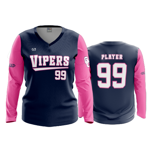 WOMENS V-NECK LONGSLEEVE GC-VIPERS-2026-3