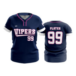 WOMENS 2-BUTTON SCOOP NECK LYCRA MESH GC-VIPERS-2026-3