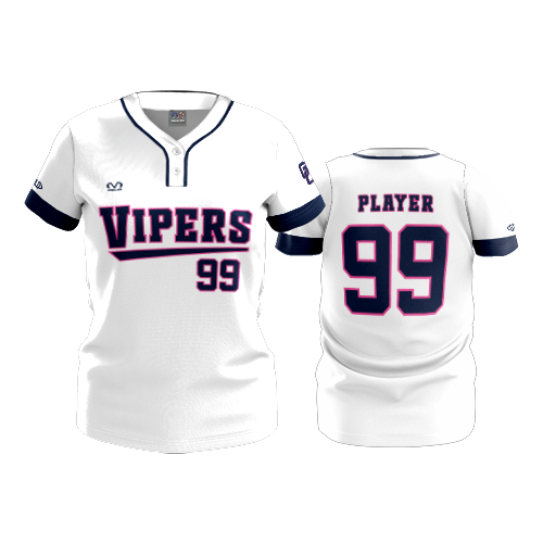 WOMENS 2-BUTTON SCOOP NECK LYCRA MESH GC-VIPERS-2026-4