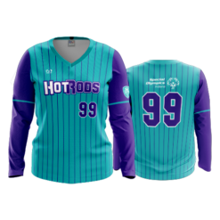 WOMENS V-NECK LONGSLEEVE HOT-RODS-1