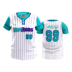 WOMENS 2-BUTTON SCOOP NECK LYCRA MESH HOT-RODS-2