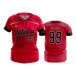 WOMENS 2-BUTTON SCOOP NECK LYCRA MESH UTICA-MS-FASTPITCH-2