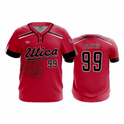 MENS 2-BUTTON SCOOP NECK LYCRA MESH UTICA-MS-FASTPITCH-2