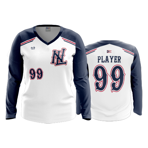 WOMENS V-NECK LONGSLEEVE NEXT-LEVEL-MINOR-1