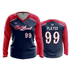 WOMENS V-NECK LONGSLEEVE NEXT-LEVEL-MINOR-2