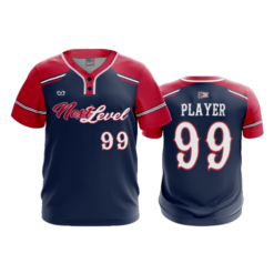 MENS 2-BUTTON SCOOP NECK LYCRA MESH NEXT-LEVEL-MINOR-2