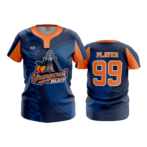 WOMENS NO BUTTON SCOOP NECK ORANGECREST-2026