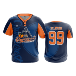 MENS 2-BUTTON SCOOP NECK LYCRA MESH ORANGECREST-2026