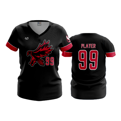 WOMENS V-NECK LADY-STEELHAWKS-1