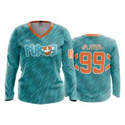 WOMENS V-NECK LONGSLEEVE PURGE-1