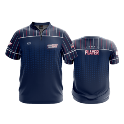 UNISEX 1/4 ZIP MICRO FIBER SHORT SLEEVE AMERICAN-THUNDER-1