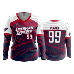 WOMENS V-NECK LONGSLEEVE AMERICAN-THUNDER-2