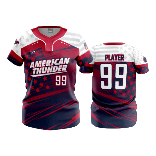 WOMENS NO BUTTON SCOOP NECK AMERICAN-THUNDER-ADD