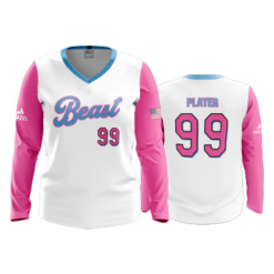 WOMENS V-NECK LONGSLEEVE BEAST-2