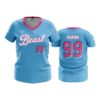 WOMENS V-NECK BEAST-BASEBALL-1