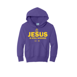 YOUTH TIGER JESUS PURPLE HOODY - PC90YH