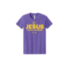YOUTH TIGER JESUS VINTAGE PURPLE TSHIRT - BC3001YCVC