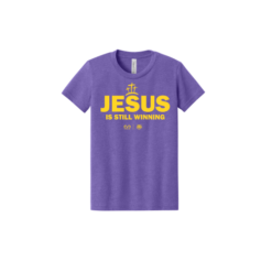 YOUTH TIGER JESUS VINTAGE PURPLE TSHIRT - BC3001YCVC