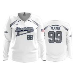 WOMENS V-NECK LONGSLEEVE STINGRAYS-1