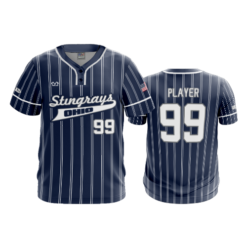 MENS 2-BUTTON SCOOP NECK LYCRA MESH STINGRAYS-2