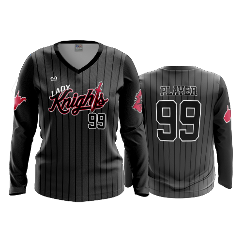 WOMENS V-NECK LONGSLEEVE LADY-KNIGHTS-1