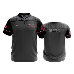 UNISEX 1/4 ZIP MICRO FIBER SHORT SLEEVE LADY-KNIGHTS-1