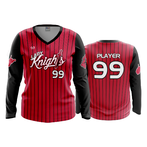 WOMENS V-NECK LONGSLEEVE LADY-KNIGHTS-2