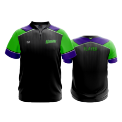 UNISEX 1/4 ZIP MICRO FIBER SHORT SLEEVE KOBRAS-1