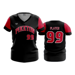 WOMENS V-NECK PIKETON-BASEBALL-1