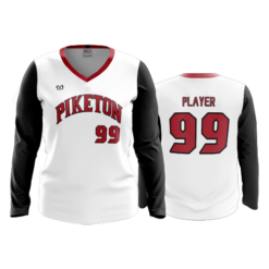 WOMENS V-NECK LONGSLEEVE PIKETON-BASEBALL-2