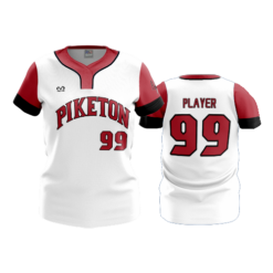 WOMENS NO BUTTON SCOOP NECK PIKETON-BASEBALL-2