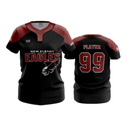 WOMENS NO BUTTON SCOOP NECK NEW-ALBANY-EAGLES-14U-GOLD-3