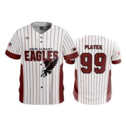 MENS HEAVYWEIGHT FULL BUTTON DOWN NEW-ALBANY-EAGLES-GOLD-14U-2