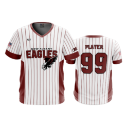 MENS SPORT V-NECK NEW-ALBANY-EAGLES-GOLD-14U-2